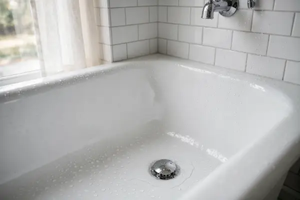 Bathtub drain in a Palmyra bathroom
