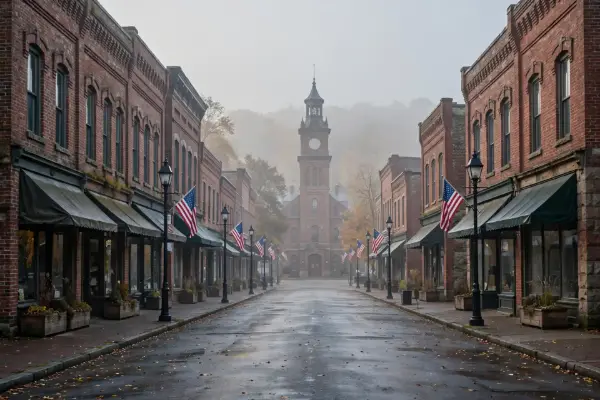 Historic Main Street in Palmyra borough